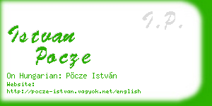 istvan pocze business card
